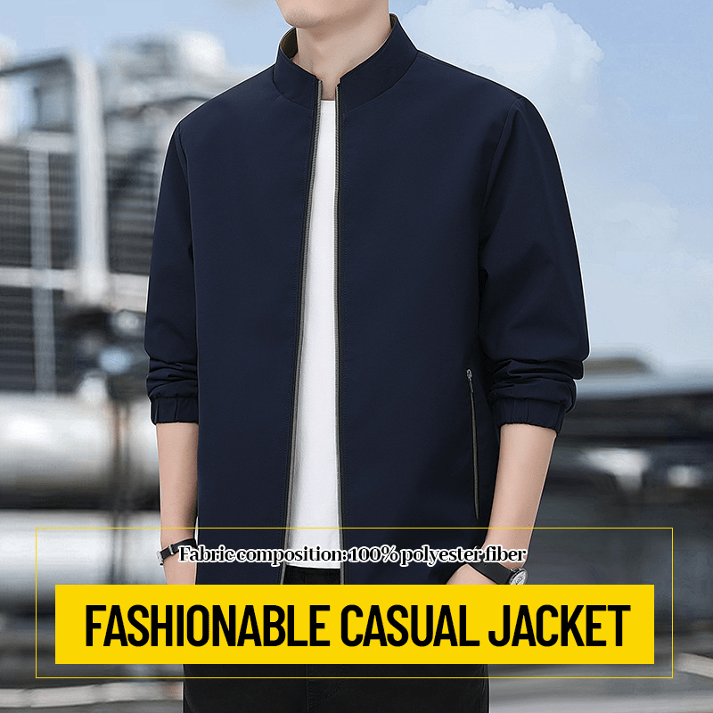 Men's Stand Collar Jacket – Effortless Style and Reliable Comfort for Active Living