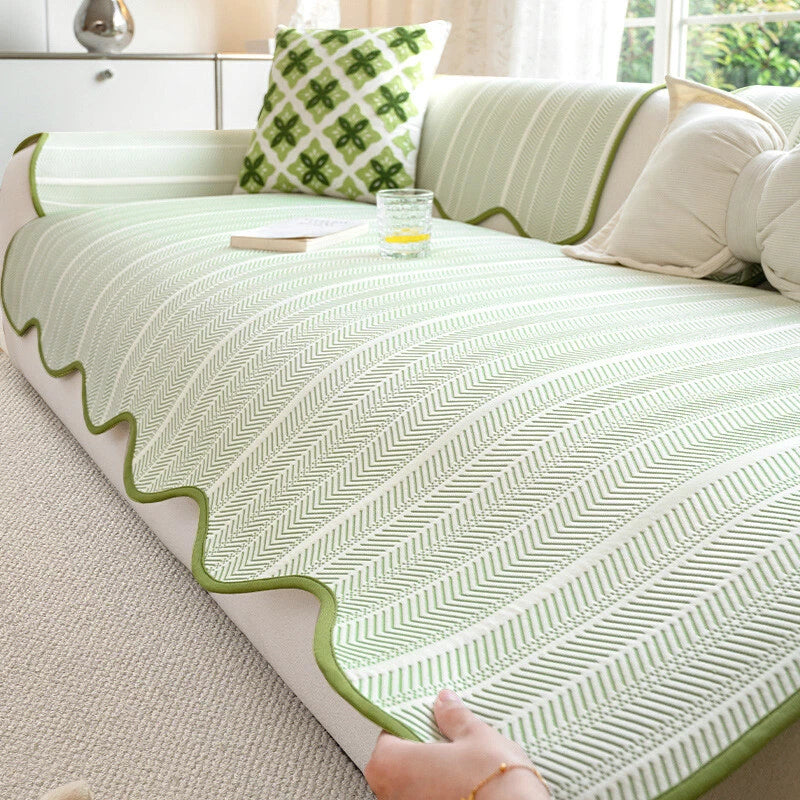 Elegant Microfiber Sofa Shield with Non-Slip Design