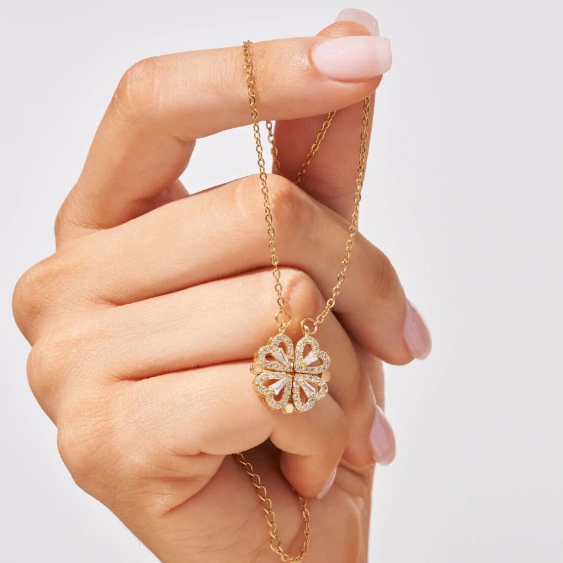 Heart Necklace | Transformable Pendant | Sparkling Lucky Design