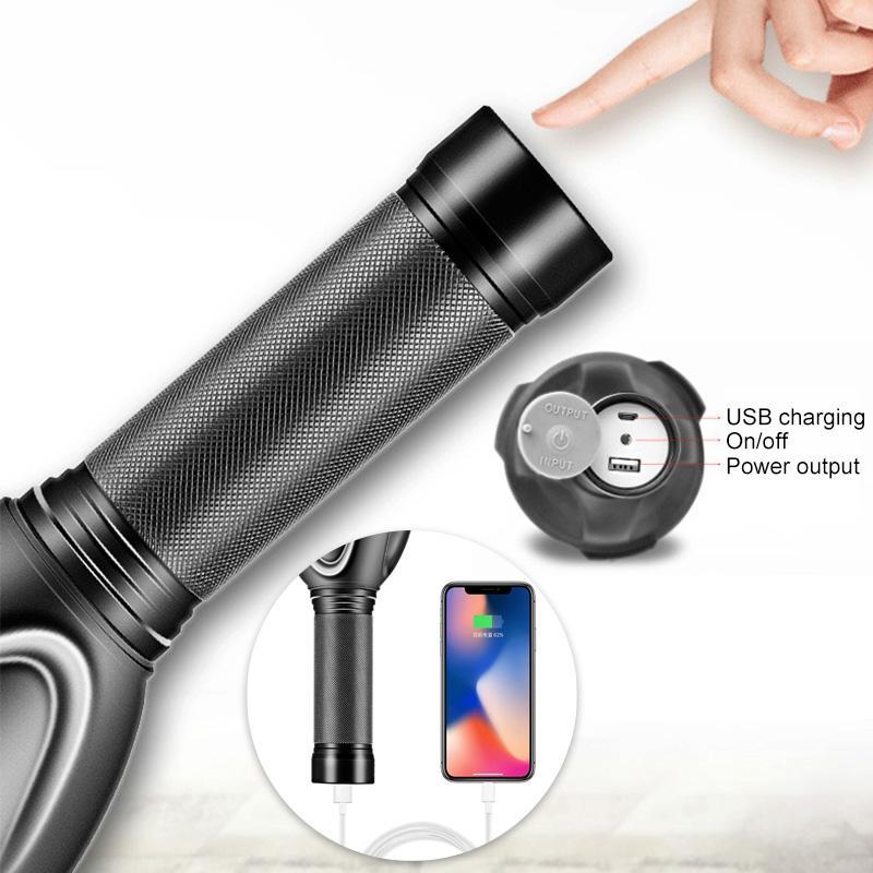 Ultra-Bright Rechargeable LED Torch with Waterproof Protection