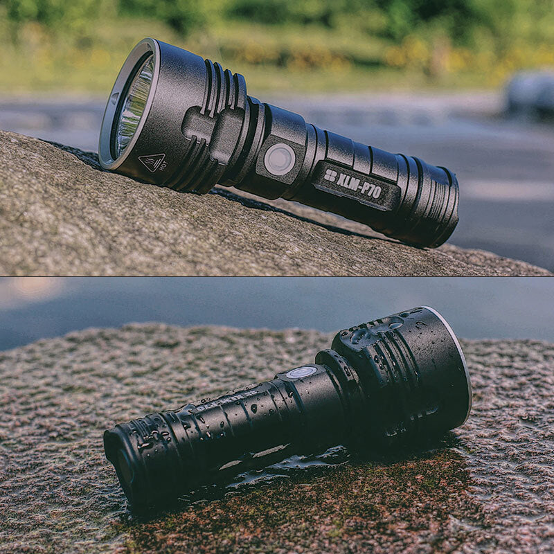 Ultra-Bright Rechargeable LED Torch with Waterproof Protection