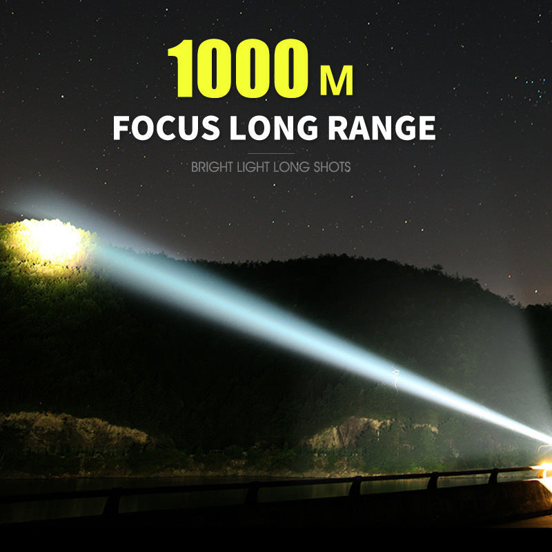 Ultra-Bright Rechargeable LED Torch with Waterproof Protection