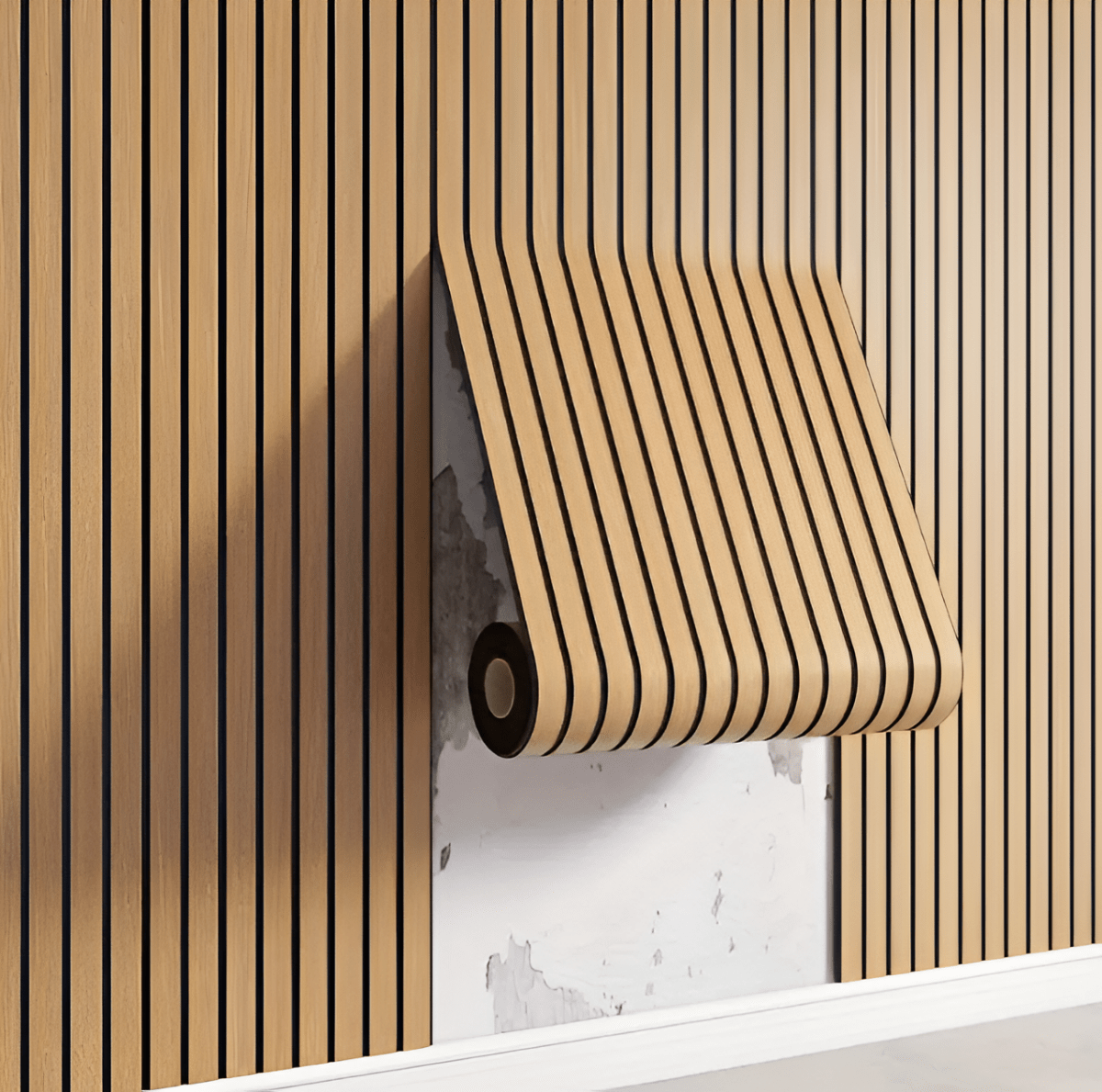 Self-Adhesive 3D Wood Paneling | Modern Wall Covering