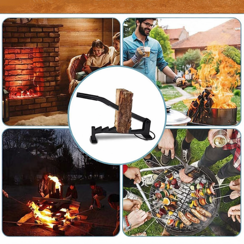 Wood Splitter | Lever Mechanism | Safe Splitting | Carbon Steel