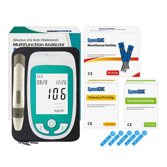 Comprehensive Home Health Tester for Glucose & Cholesterol