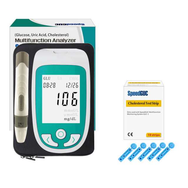 Comprehensive Home Health Tester for Glucose & Cholesterol
