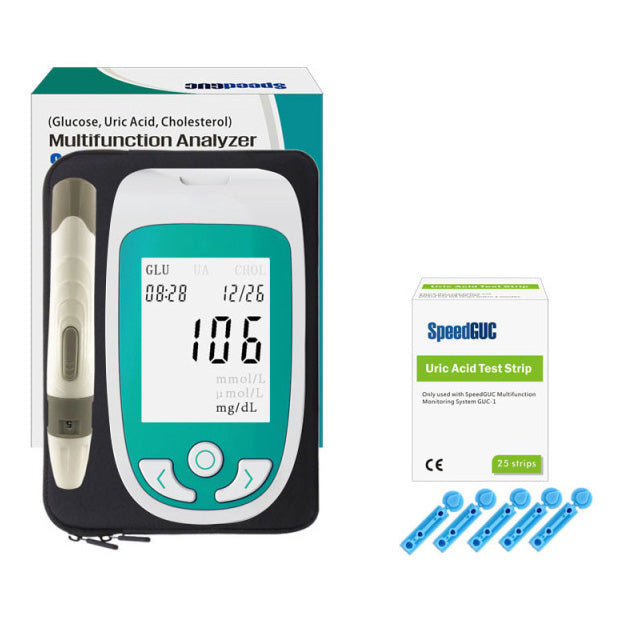 Comprehensive Home Health Tester for Glucose & Cholesterol