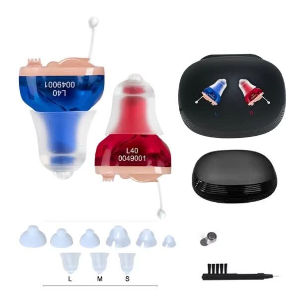 Invisible In-Ear Hearing Aids | Rechargeable for 3 Days | Feedback-Free