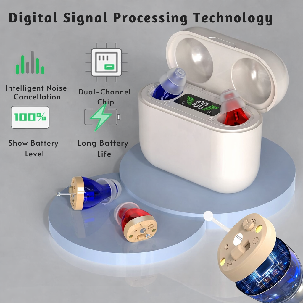 Hearing Amplifier with Clear Voice Enhancement and Noise Reduction