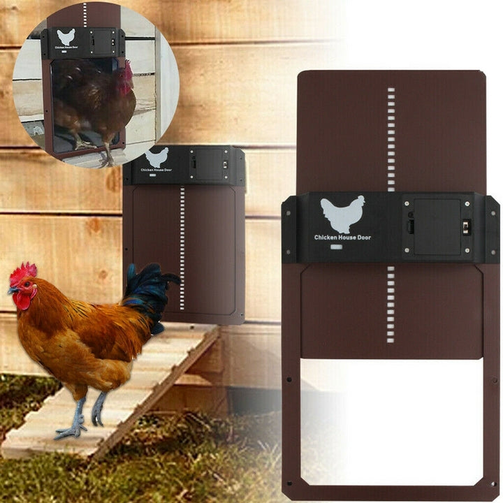 Chicken Coop Door System with Light Sensor, Waterproof and Predator Protection