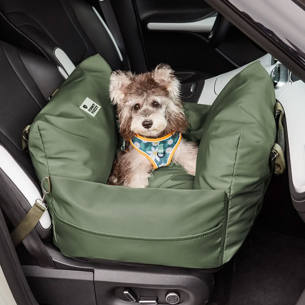 Pet Travel Bed with Secure Harness & Anti-Slip Base for Cozy Journeys