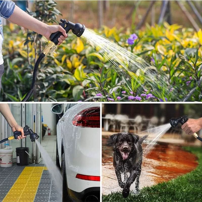 100FT Expandable Garden Hose with 8 Adjustable Spray Settings