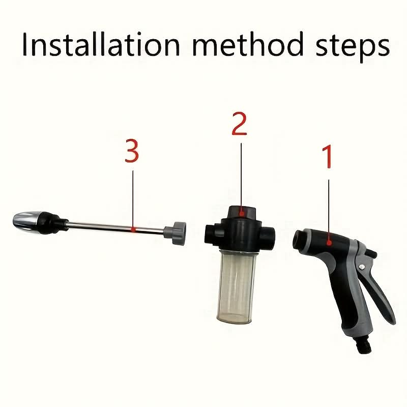Ergonomic High-Pressure Spray Gun for Garden and Car Cleaning