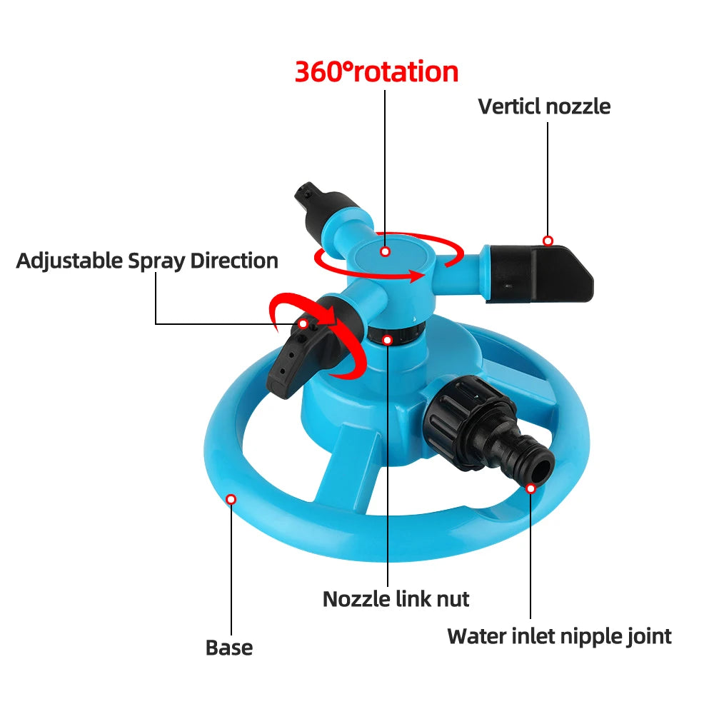 AquaWhirl - 360° Garden Sprinkler for Effortless Hydration