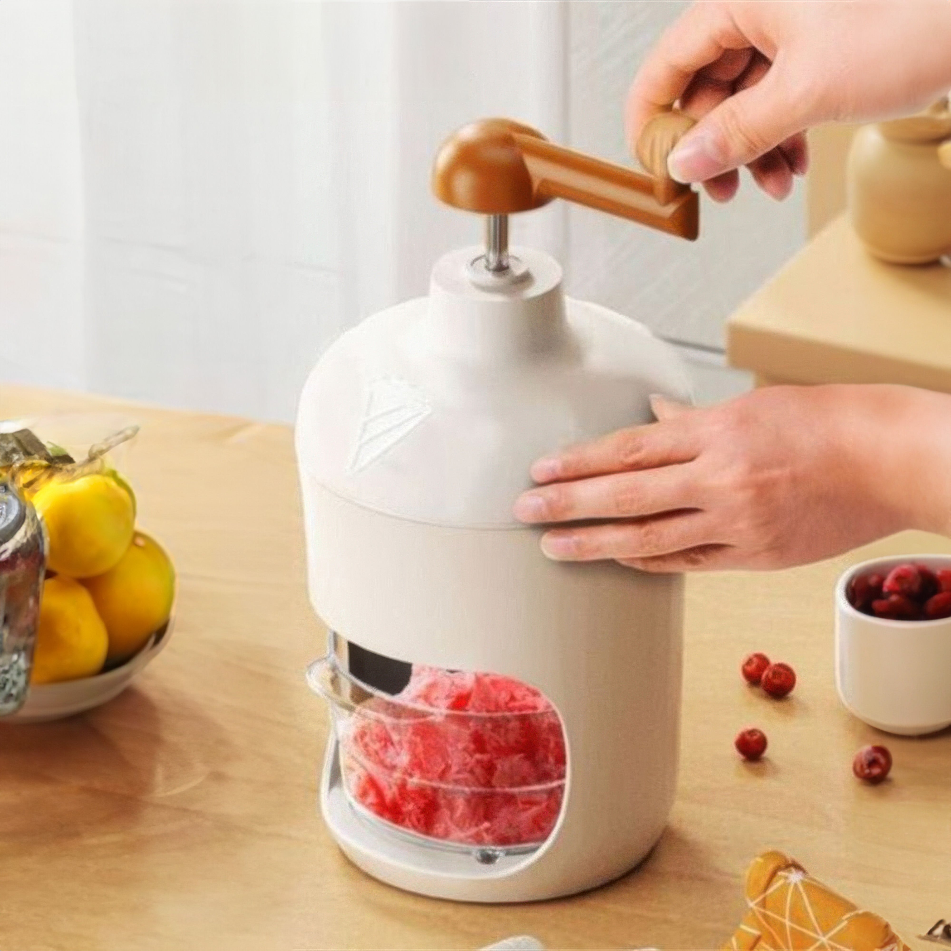 Handheld Ice Shaver for Effortless Beverage Chilling