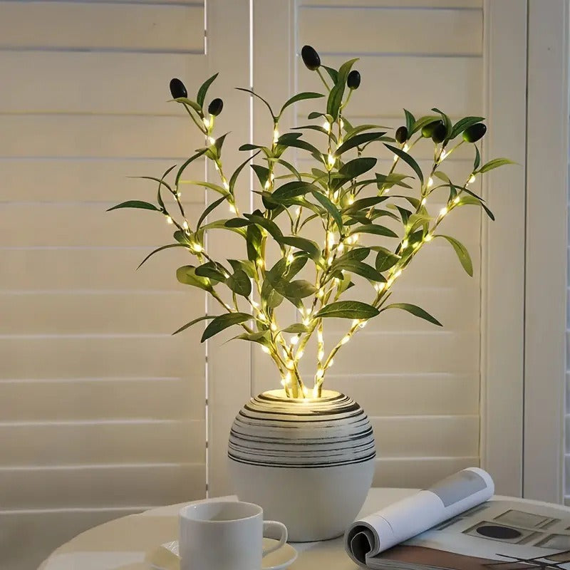 Charming 70 cm LED Olive Branch Light for Elegant Ambiance