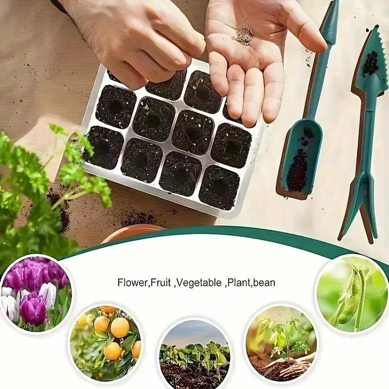 Home Gardening Starter Kit with LED Light & Humidity Control