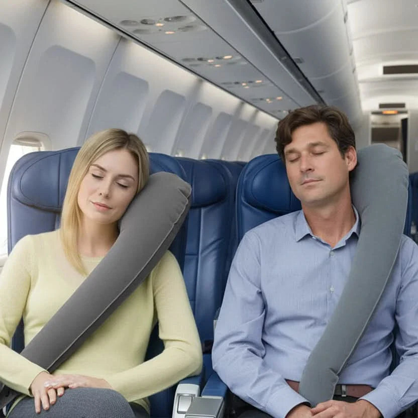 Ergonomic Travel Pillow for Comfortable Side Sleeping