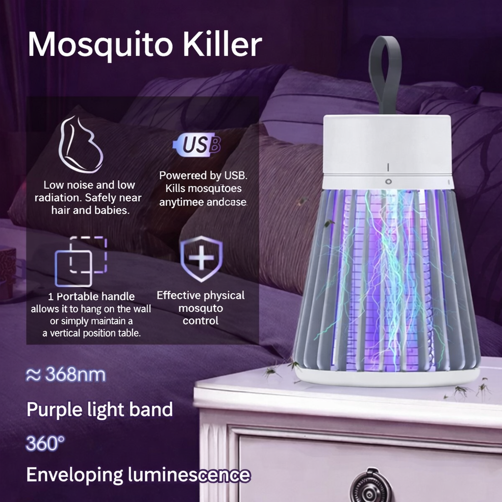 Insect Control Lamp | Quiet Bug Protection | USB Rechargeable