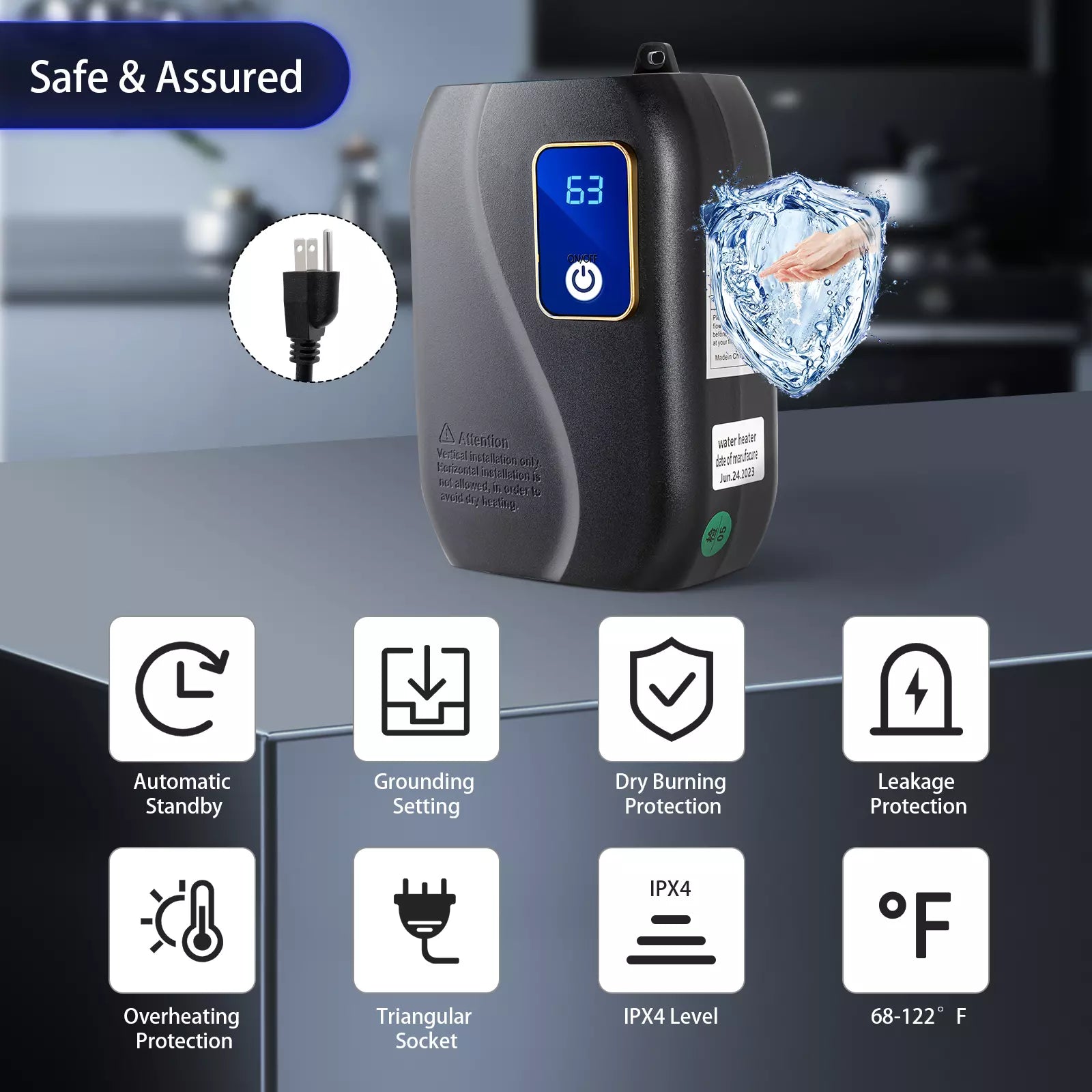 Compact On-Demand Hot Water System for Instant Comfort