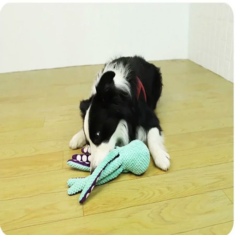 Plush Paws Octopus – Interactive Sound Dog Toy for Endless Fun