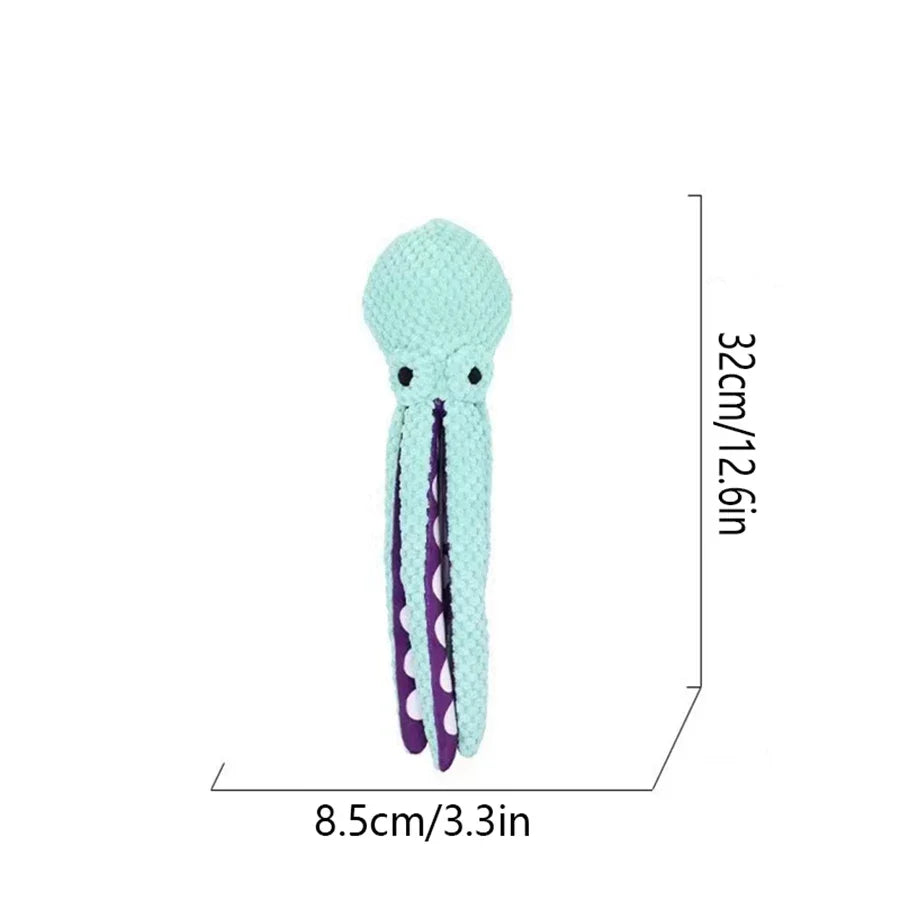 Plush Paws Octopus – Interactive Sound Dog Toy for Endless Fun