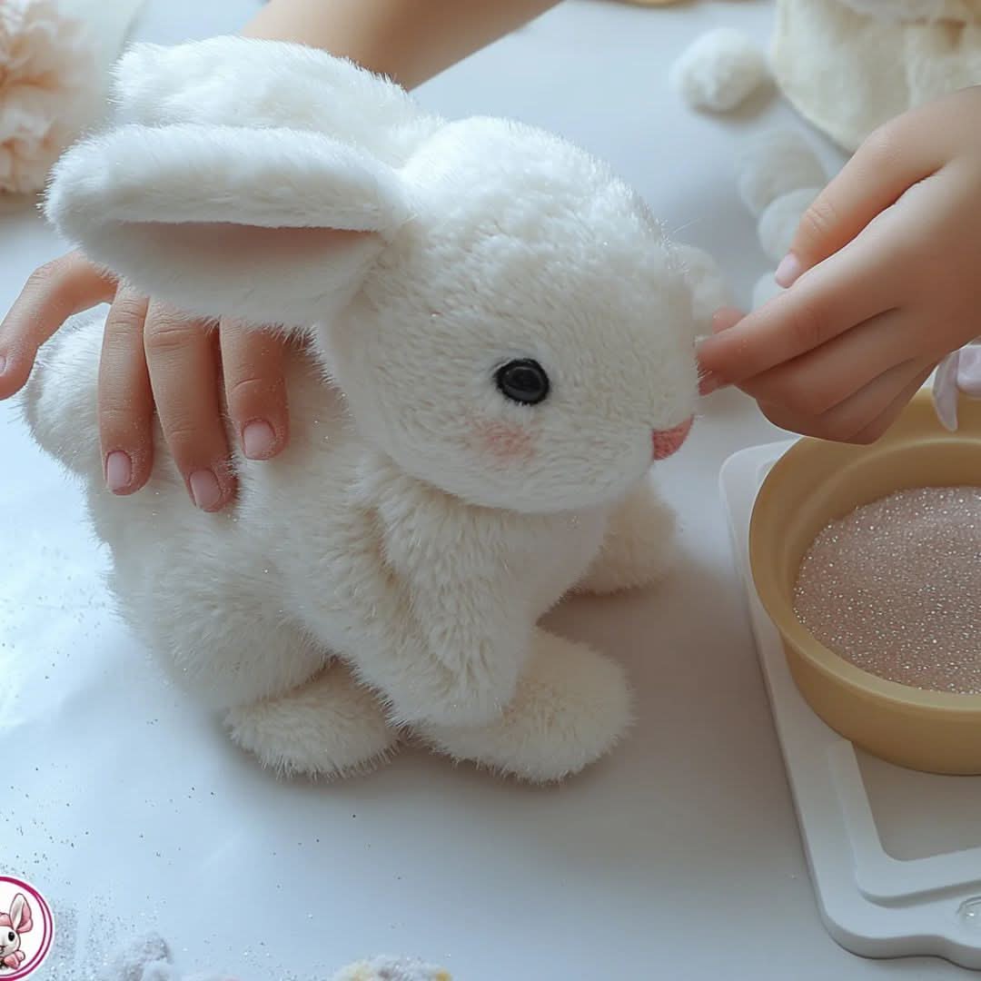 Hopping Plush Bunny | Lifelike Interactive Rabbit for Kids