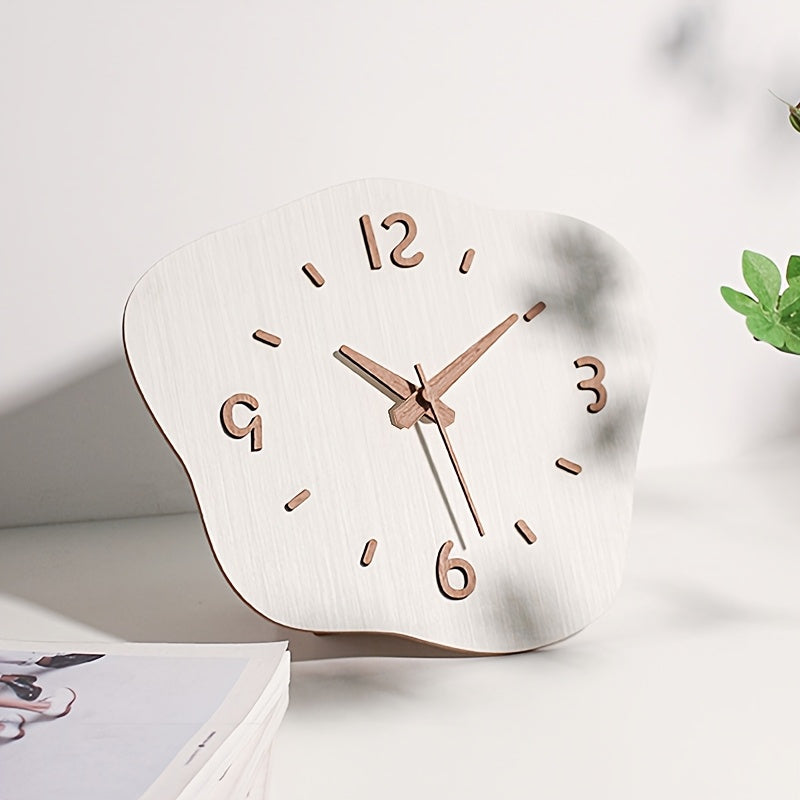 Rustic Charm Wall Clock with Silent Mechanism