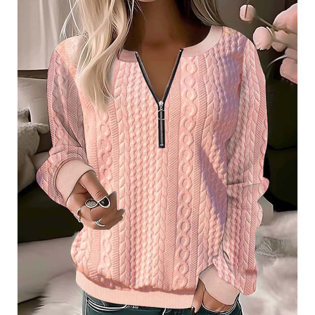 Elegant Women's Sweater with V-Neck