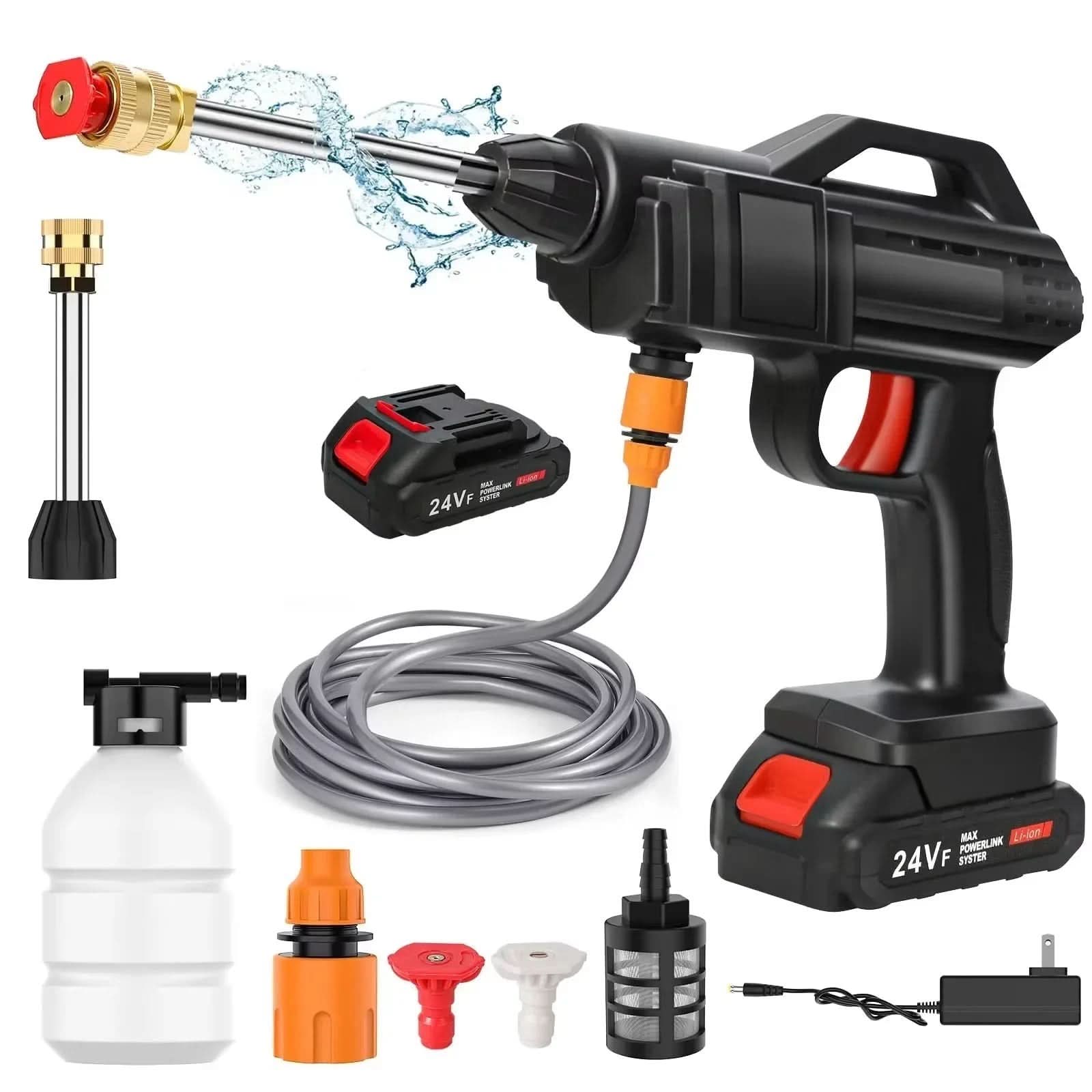 Portable Wireless Pressure Washer for Outdoor Cleaning Tasks