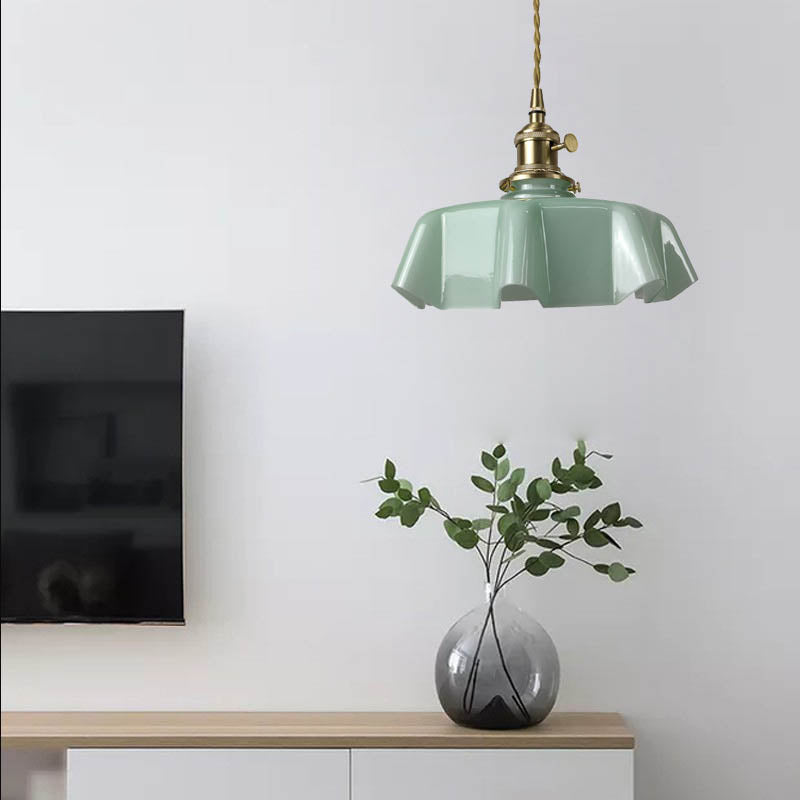 Charming Blossom Glass Pendant Lamp – Classic Fixture for Dining Areas