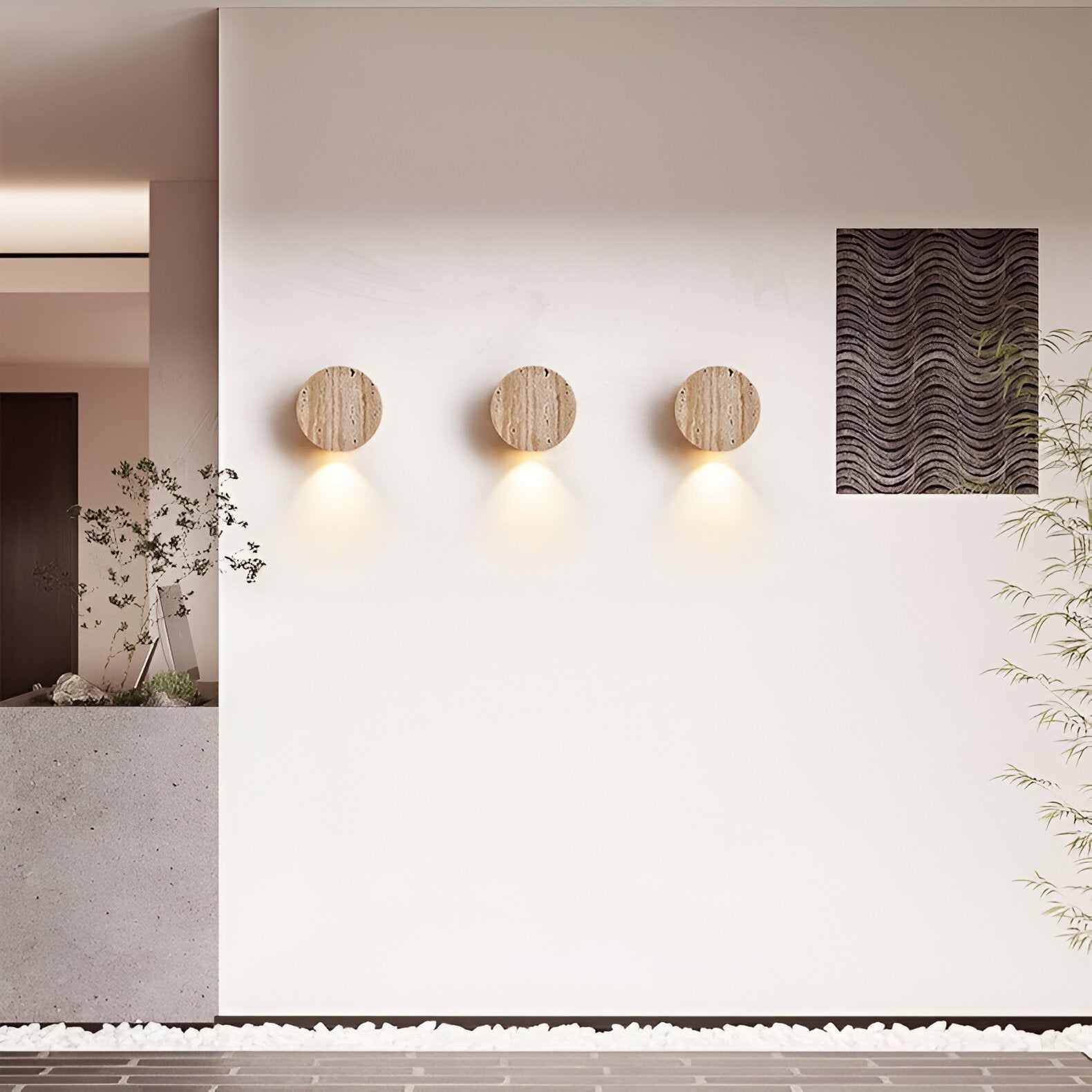 Nature-Inspired LED Wall Light for Cozy Spaces