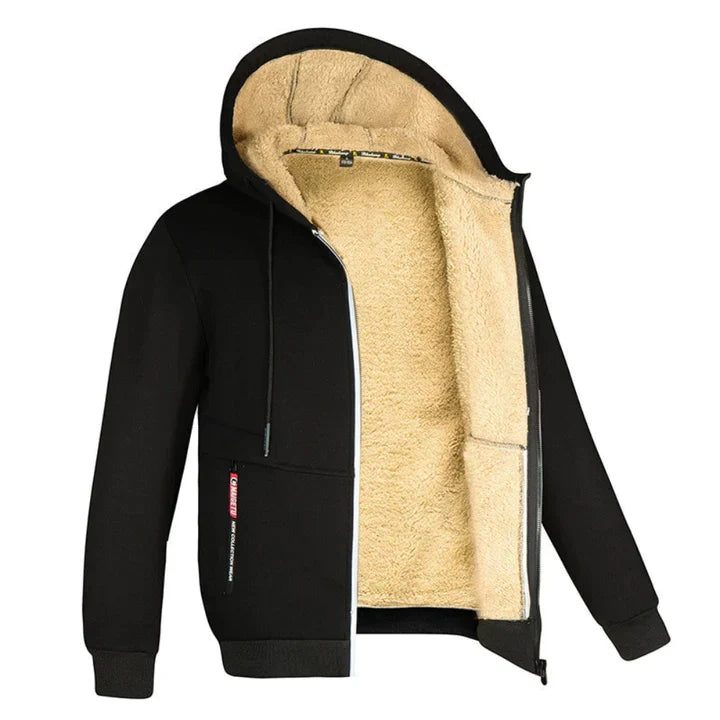 Wool Overcoat with Fleece Lining – Warm Outerwear