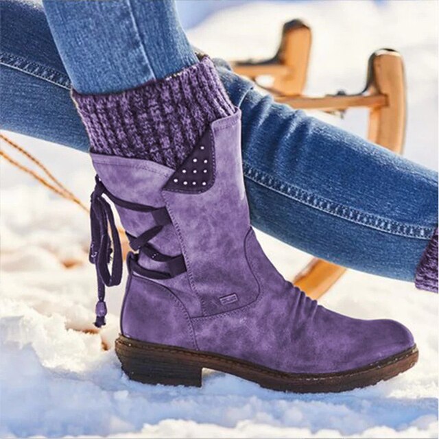 Knee-High Snow Boots for Women - Stylish Winter Footwear