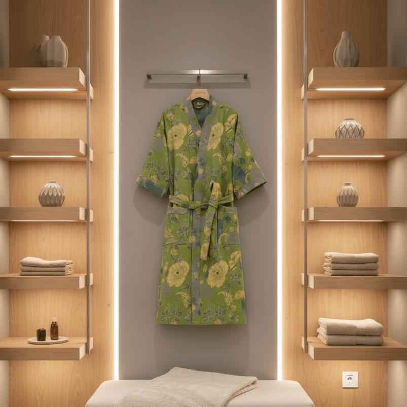 Serenity Wrap - Luxurious Organic Cotton Kimono Robe for Ultimate Comfort