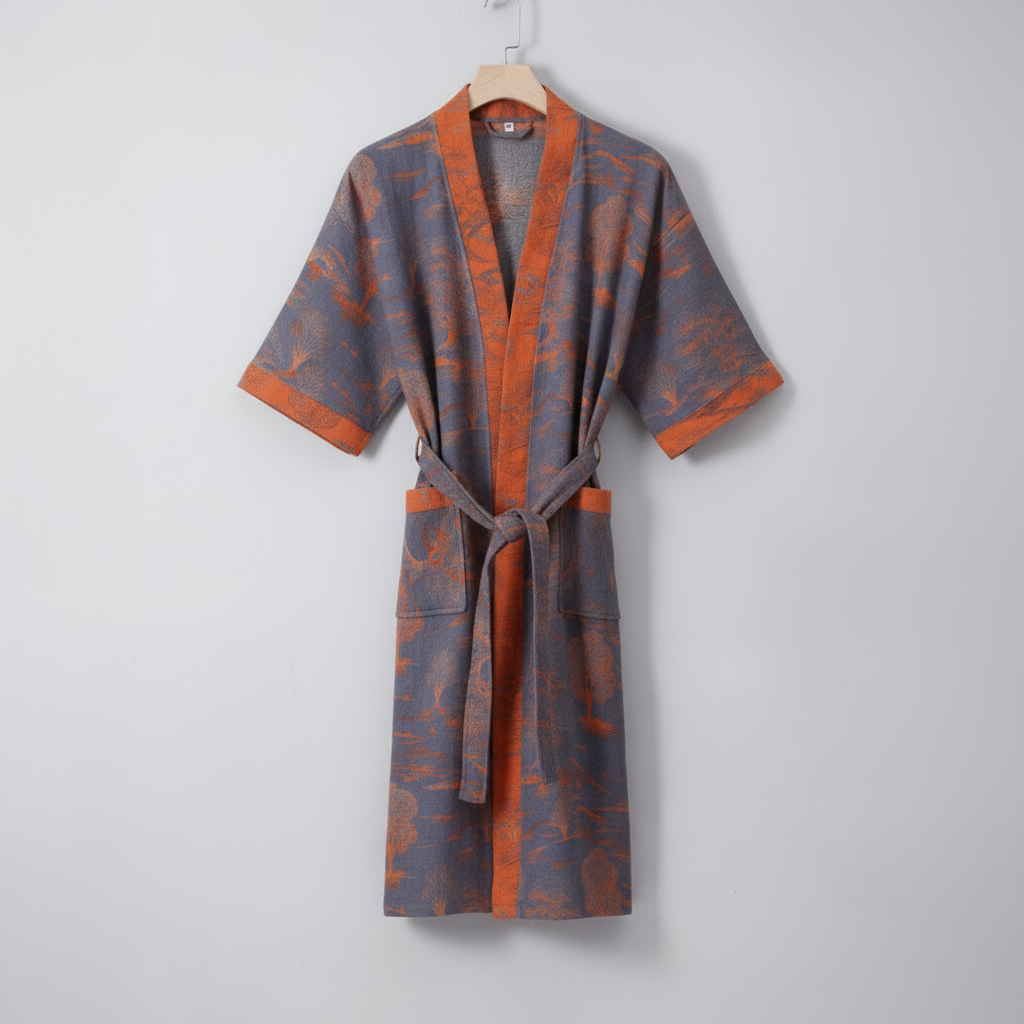 Serenity Wrap - Luxurious Organic Cotton Kimono Robe for Ultimate Comfort