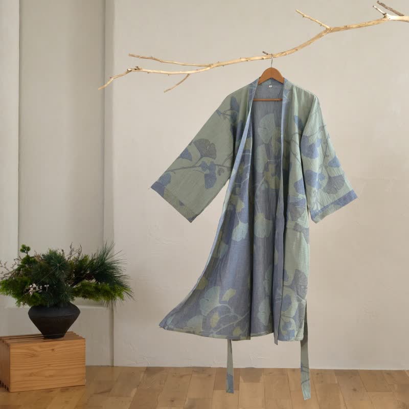 EcoComfort - Reversible Organic Cotton Kimono Bathrobe
