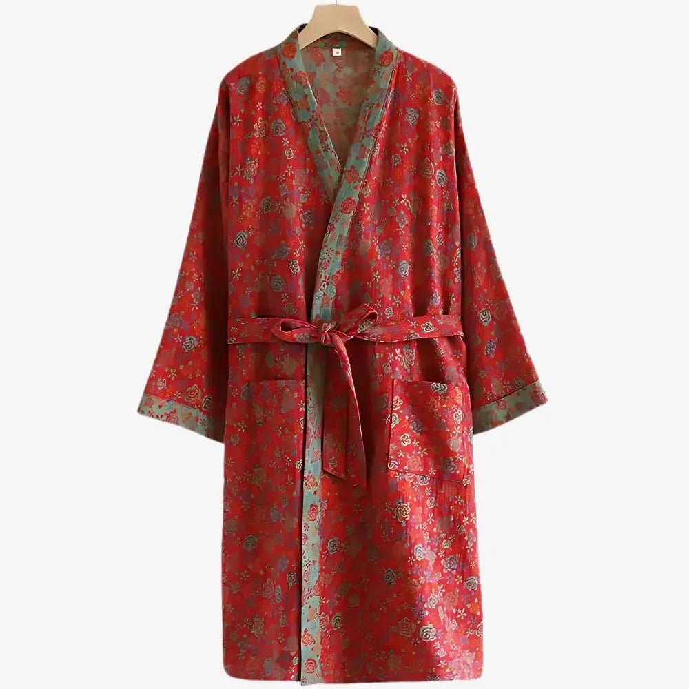 EcoComfort - Reversible Organic Cotton Kimono Bathrobe