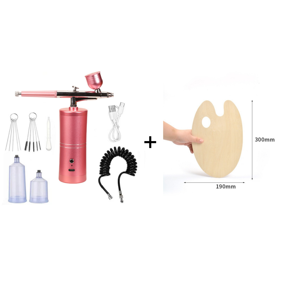 Cordless Airbrush Gun | Adjustable Spray Pressure | Precision Color Application