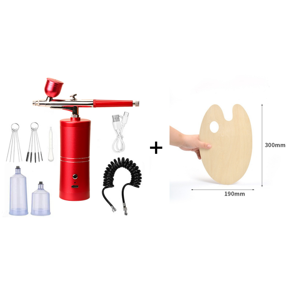 Cordless Airbrush Gun | Adjustable Spray Pressure | Precision Color Application