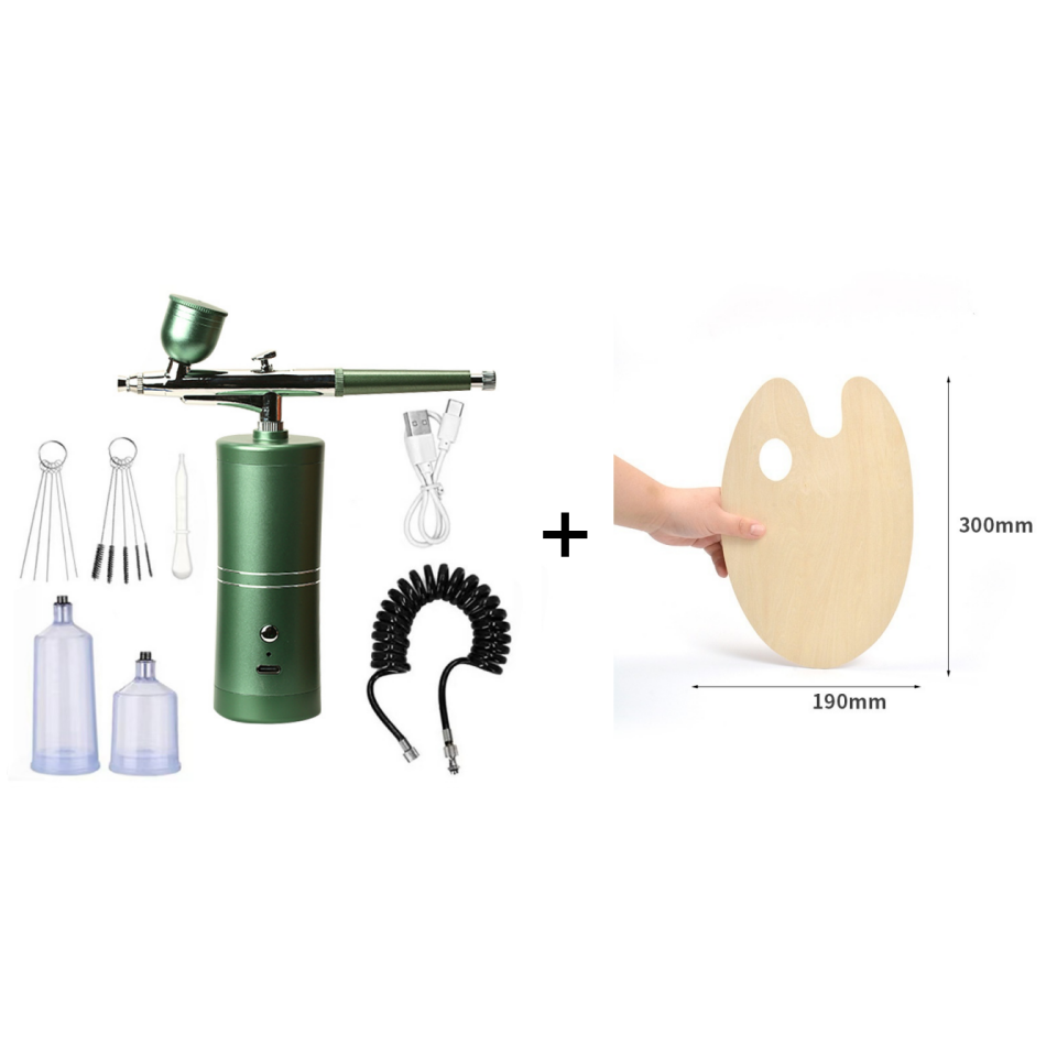 Cordless Airbrush Gun | Adjustable Spray Pressure | Precision Color Application