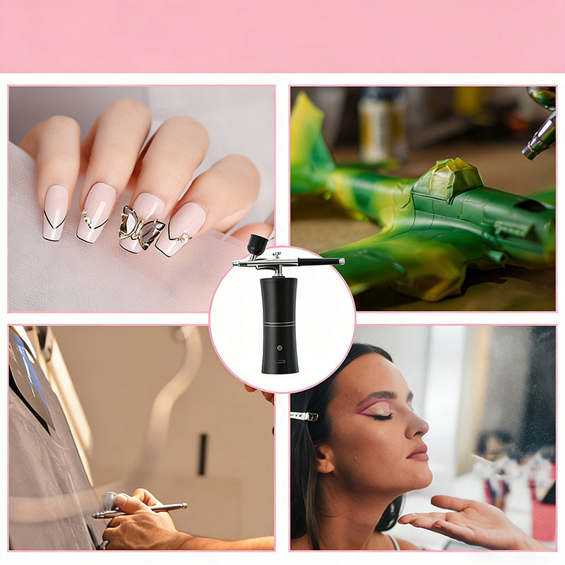 Cordless Airbrush Gun | Adjustable Spray Pressure | Precision Color Application