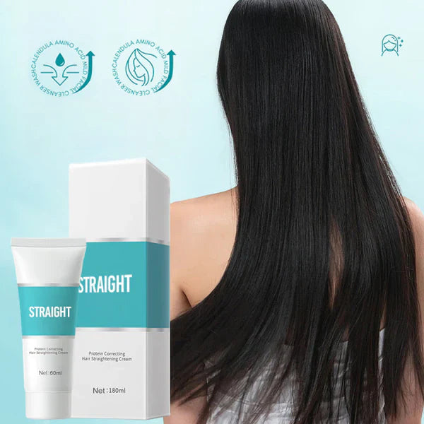 Anti-Frizz Hair Treatment Cream with Keratin for Smoothing