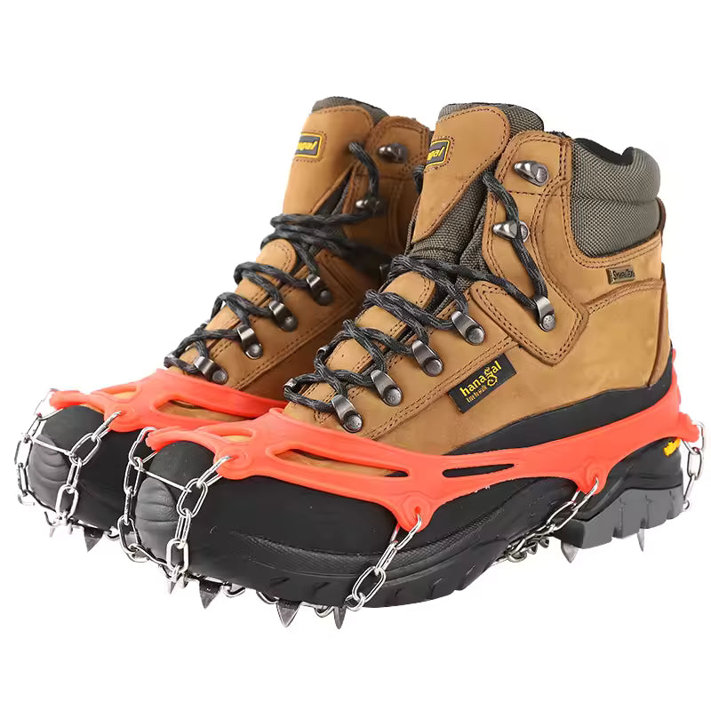 Non-Slip Snow Chains for Ice Skates with Winter Grip Handle