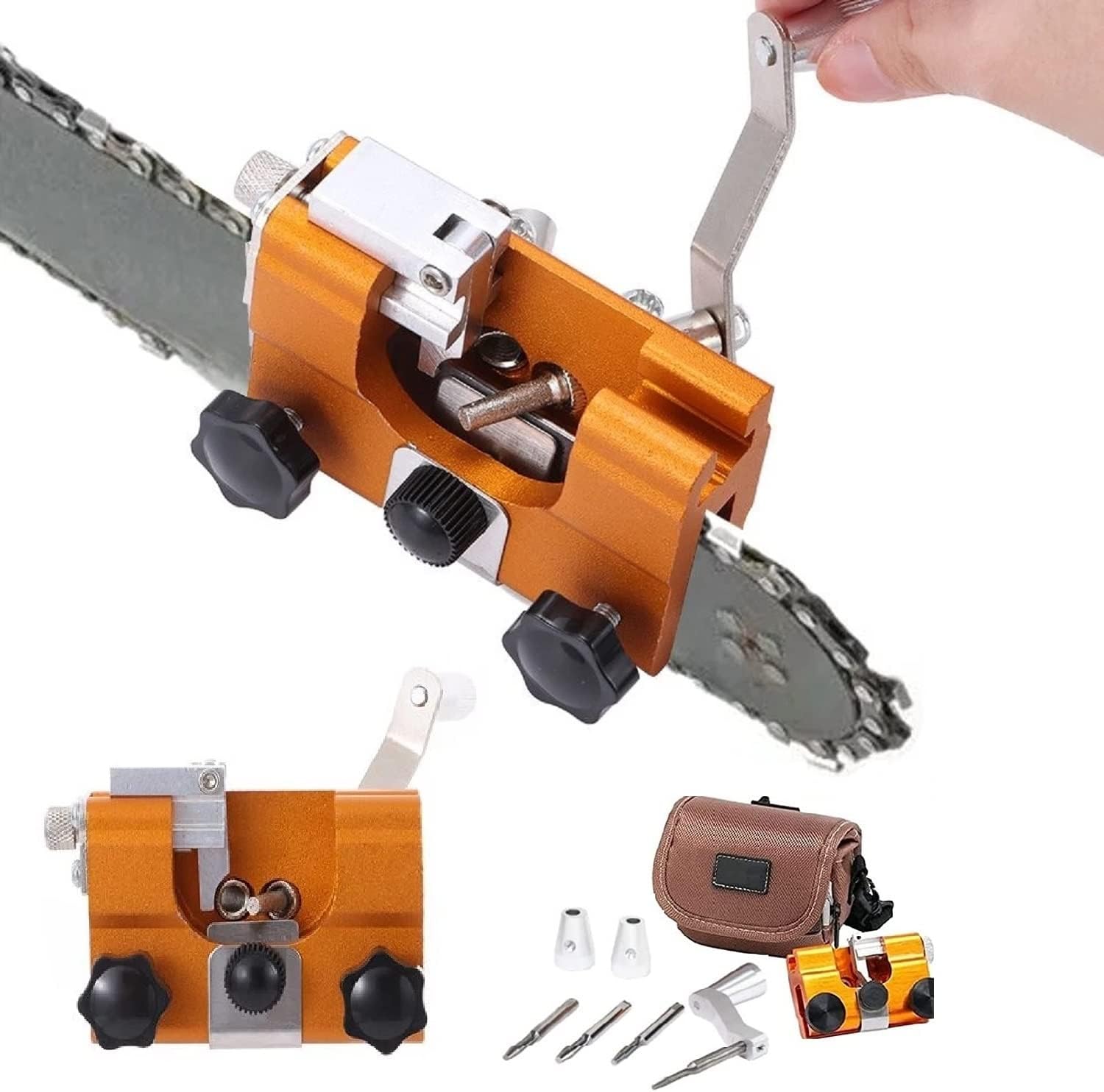 Manual Chain Sharpener for Saws | Achieve Even Sharpness in Minutes