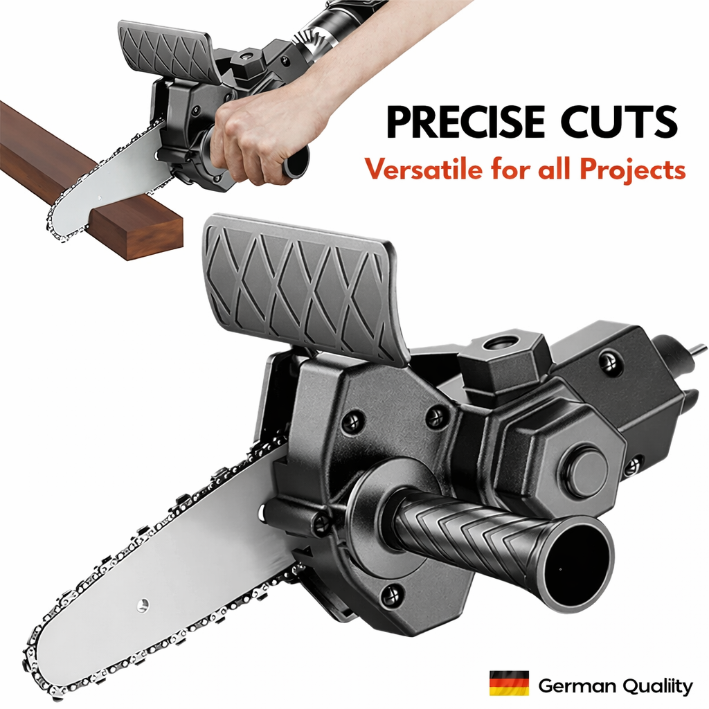 Chainsaw Drill Attachment | Quick-Assembly Saw | Compact DIY Cutter