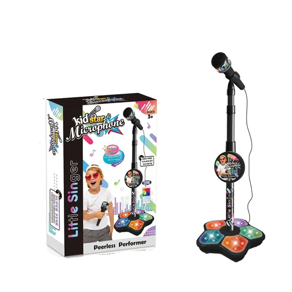 Kids Singing Microphone with Adjustable Height Stand