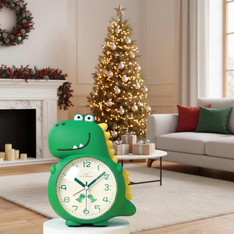 Playful Dino Timekeeper: Silent Alarm Clock for Kids