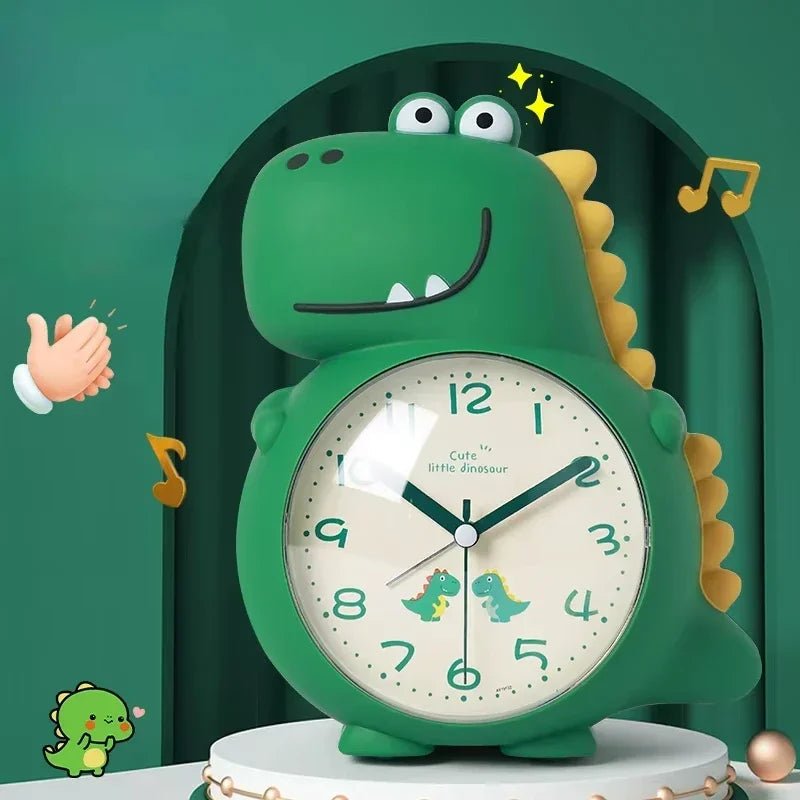 Playful Dino Timekeeper: Silent Alarm Clock for Kids