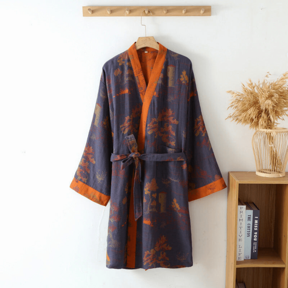 Lightweight Unisex Cotton Kimono Robe for Ultimate Comfort
